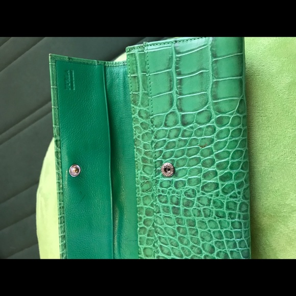 FURLA croc embossed leather wallet - Picture 4 of 8